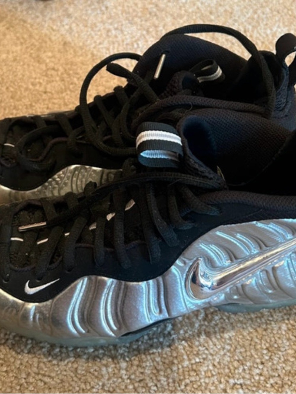 Nike Air Foamposite Pro Silver Surfer Men’s 8.5 616750-004